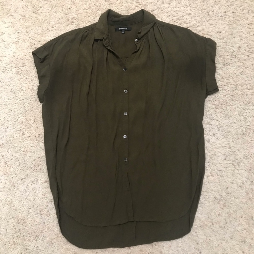 Madewell Olive Button Down Shirt